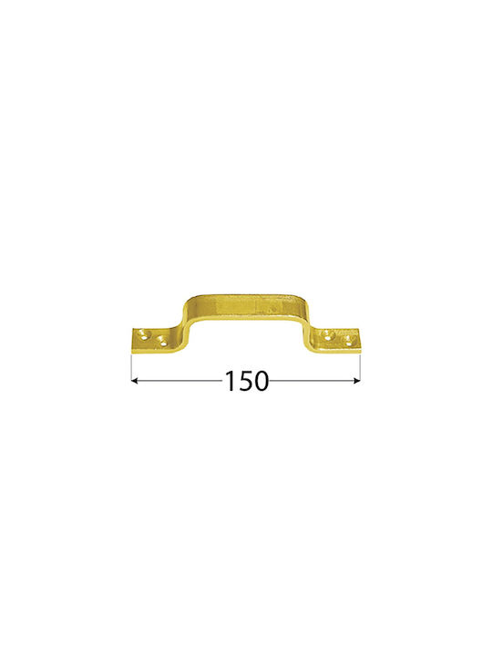 Showood Metallic Furniture Flush Handle Gold 150mm 8840