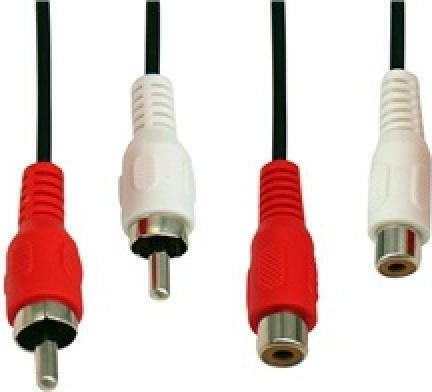 Cable RCA male - RCA female 1.5m 01.037.0256