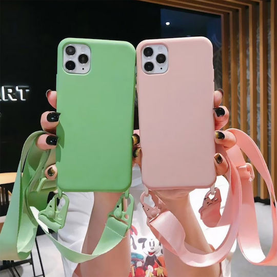 Sonique CarryHang Liquid Back Cover Silicone 0.5mm with Strap Burgundy (Xiaomi Redmi Note 12 Pro 5G / Poco X5 Pro 5G)