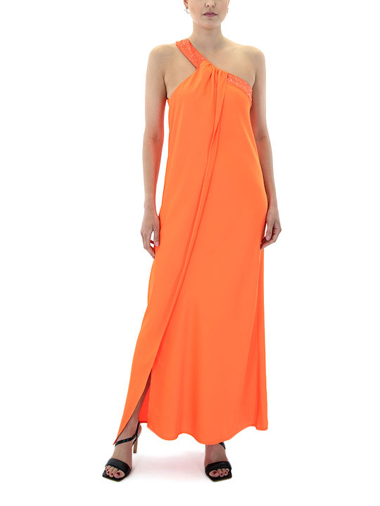 Twenty 29 Summer Maxi Evening Dress Orange