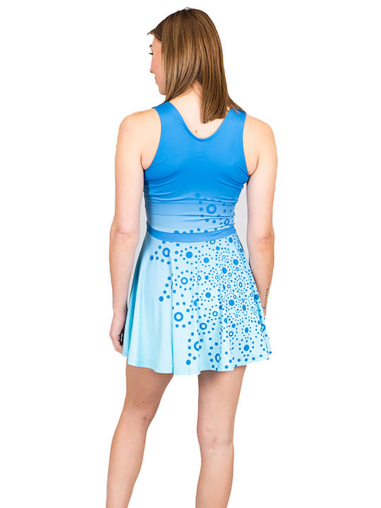 Bidi Badu Summer Mini Athletic Dress Sleeveless Turquoise