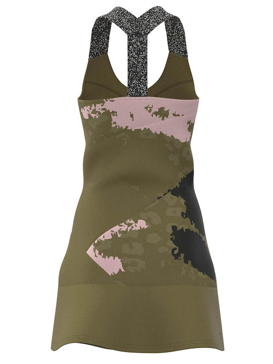 Bidi Badu Sommer Mini Sportkleid Ärmellos Khaki