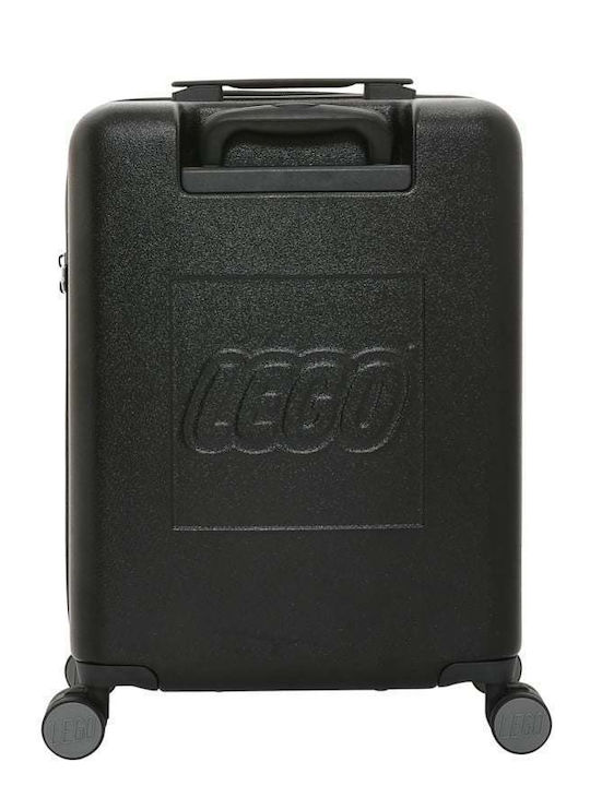 LEGO Trolley Small Brick 2x2 Koffer Reise Hart Schwarz / Steingrau mit 4 Räder Höhe 54,5cm