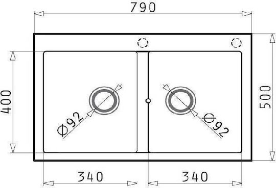 Pyramis Alazia 2B Ένθετος από Συνθετικό Γρανίτη Μ79xΠ50cm Pyramis Alazia 2B Ένθετος από Συνθετικό Γρανίτη Μ79xΠ50cm