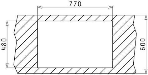 Pyramis Alazia 2B 079810911 Drop-In Мивка от Синтетичен Гранит Ш79xД50см Сняг