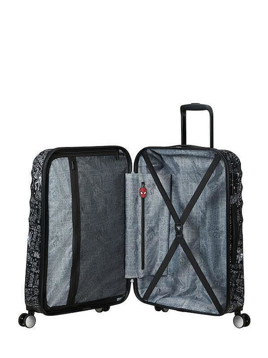 American Tourister Disney Wavebreaker Medium Hard Suitcase Spider-Man Sketch with 4 Wheels Height 67cm