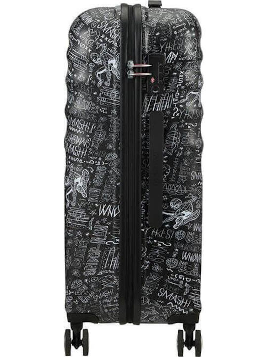 American Tourister Disney Wavebreaker Medium Hard Suitcase Spider-Man Sketch with 4 Wheels Height 67cm