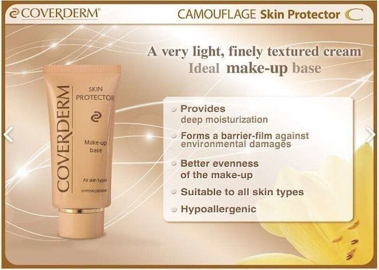 Coverderm Camouflage Skin Protector Make-up Primer pentru față sub formă cremoasă Base 50ml