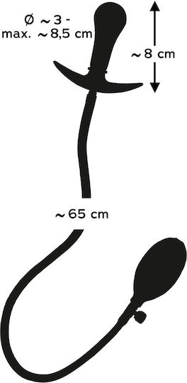 You2Toys Inflatable Anal Plug Schwarz 65cm