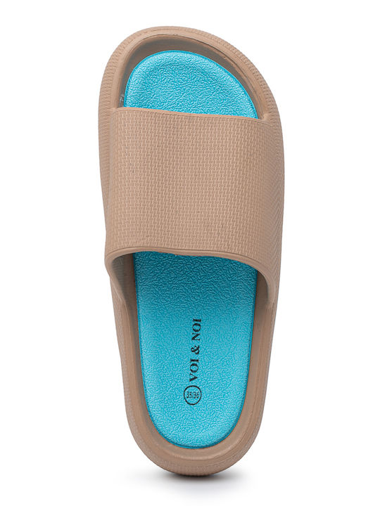 Frauen Flip Flops in Beige Farbe