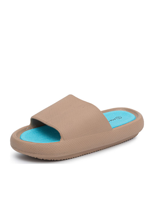 Frauen Flip Flops in Beige Farbe