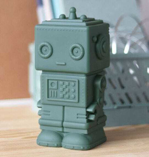 A Little Lovely Company Robot Spardose Plastik Grün 7.8x6.6x15.2cm