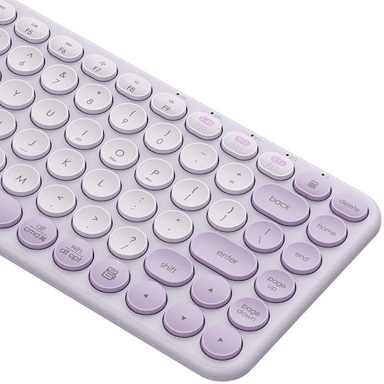 Baseus K01A Tri-Mode Fără fir Bluetooth Doar tastatura Engleză US Violet