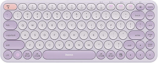 Baseus K01A Tri-Mode Fără fir Bluetooth Doar tastatura Engleză US Violet