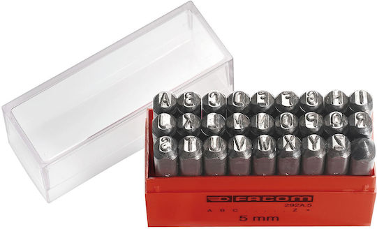 Facom Set Impact Letters Latin & Numbers 292A.5