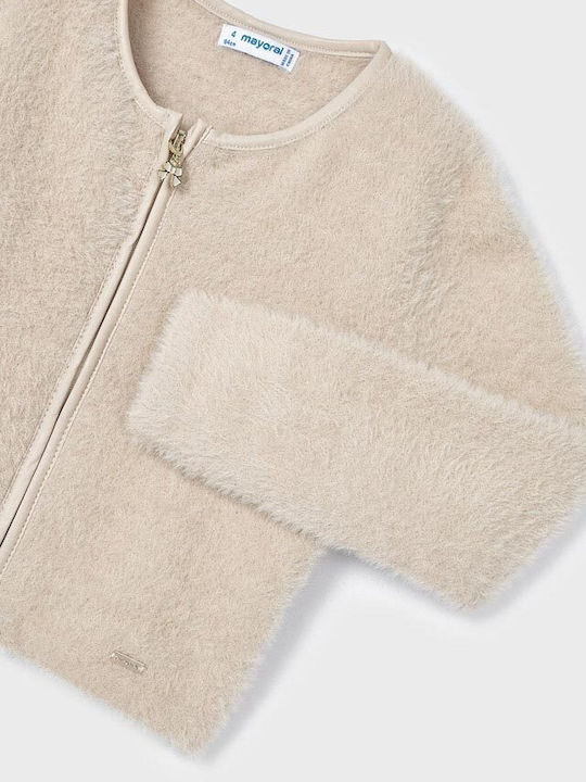 Kids Cardigan Knitted Beige