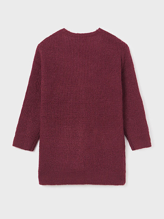 Kids Cardigan Knitted Purple
