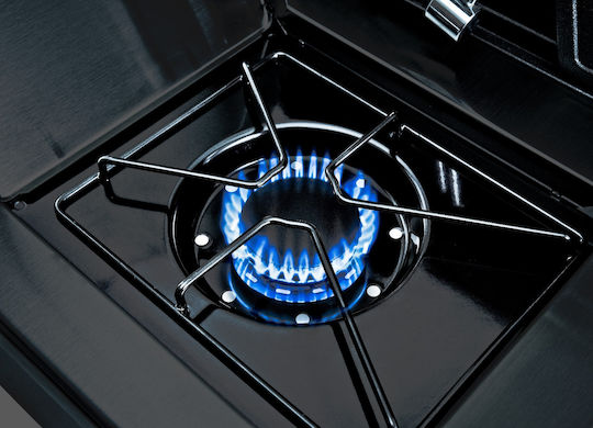 Broil King Baron 490 Gasgrill Gusseisen Rost 65.2cmx44.4cmcm mit 4 cm 12.4kW und Seitenbrenner