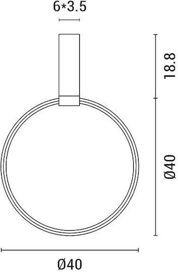 Eurolamp Висящо Осветително Тяло Черен 40x40x60см.