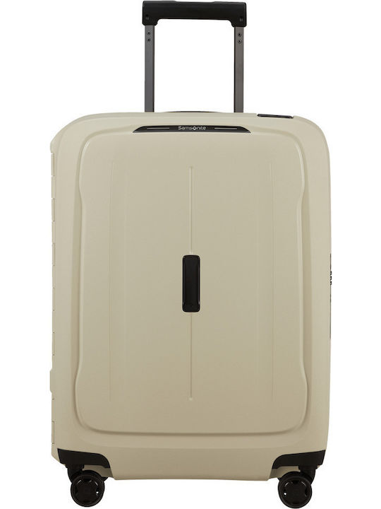 Samsonite Essens Cabin Travel Suitcase Hard Beige with 4 Wheels Height 55cm 146909-9559