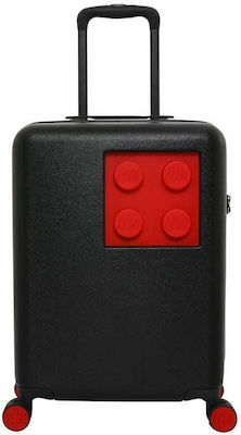 Lego Brick 2x2 Large Travel Suitcase Hard Black with 4 Wheels Height 76.5cm