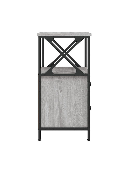 Wooden Gray Sonoma Bedside Table 34x35.5x70cm