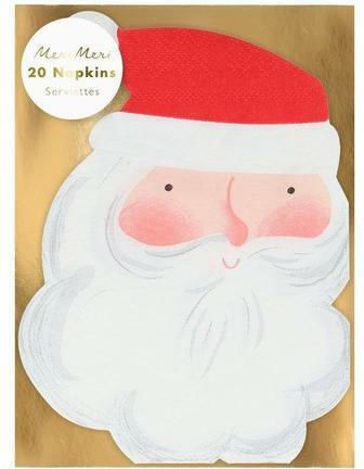 Meri Meri Set of Christmas Napkins Disposable L16.2xW11.7cm. 20pcs
