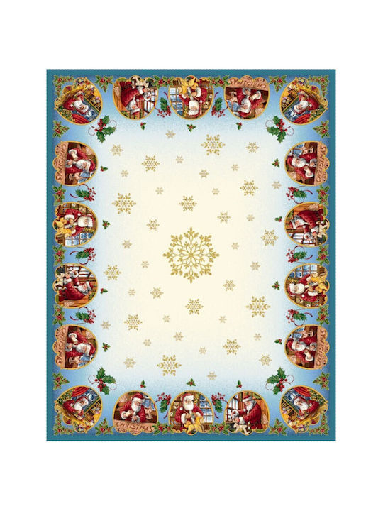 Vassiliadis Bros Christmas Fabric Tablecloth Ornament L180xW140cm