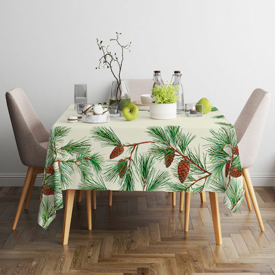 Vassiliadis Bros Christmas Tablecloth Runner Fabric Multicolour L140xW140cm.