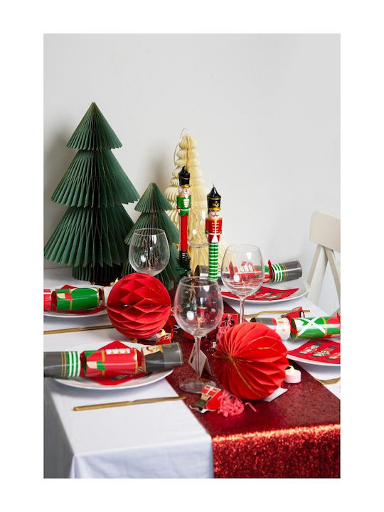 Talking Tables Christmas Tablecloth Runner Fabric Red