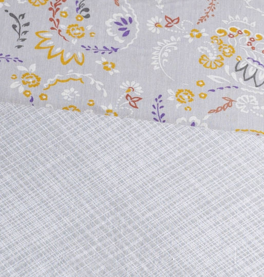 Cokitex Lilly Σετ Σεντόνια King Size 265x280εκ. Grey (4τμχ)