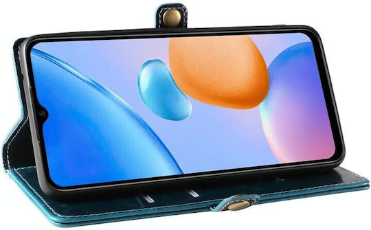 Oil Wax Wallet Δερμάτινο Μπλε (Redmi 10 5G)