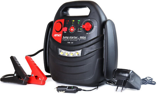 AMiO Portable Car Battery Jump Starter 300A with USB / Pump / Φακό / Power Bank 12V