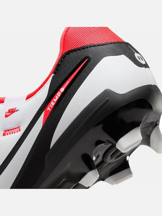 Nike Tiempo Legend 10 Academy Fußballschuhe mit Stollen White / Bright Crimson / Black