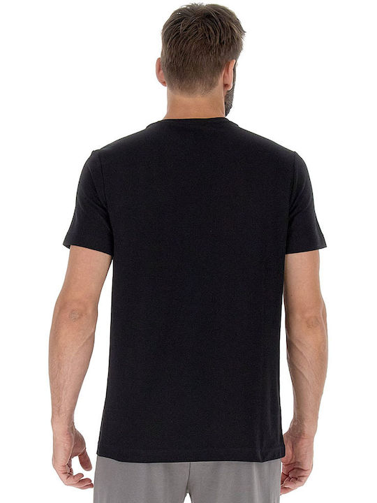 Lotto Men's Athletic T-shirt Short Sleeve Black