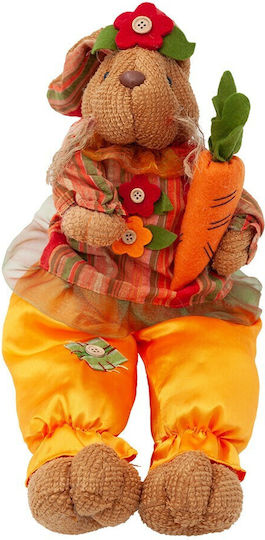 Osterkaninchen Stoff Orange 53x19x8cm