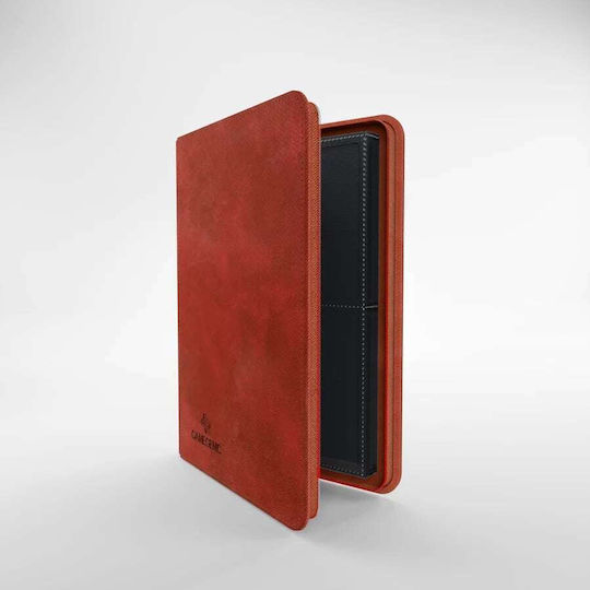 Gamegenic Zip-Up Album 8 Pocket Binder 4-Pocket Standard Size Κόκκινο