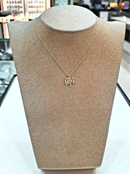 Papadopoulos Gold Necklace Tree from Gold 14K