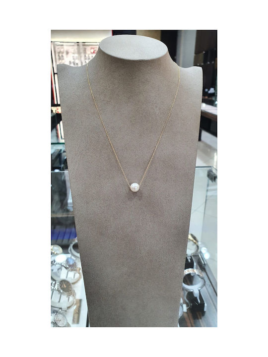 Papadopoulos Gold Necklace from Gold 14K with Pearls