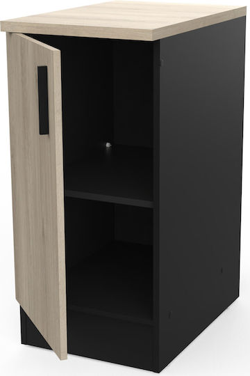 Poppy Dulap de podea Negru 40x60x85buc