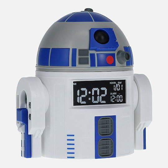 Paladone Star Wars Tischuhr Digital mit Wecker Weiß PP11315SW
