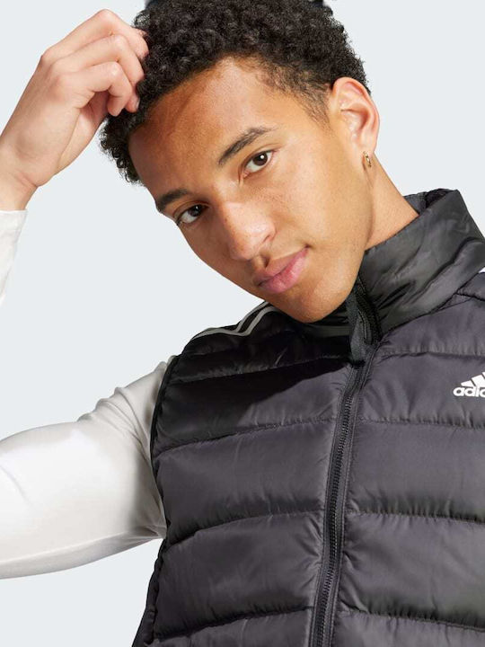 Essentials 3-Stripes Light Down Vestă Puffer De Iarnă Neagră