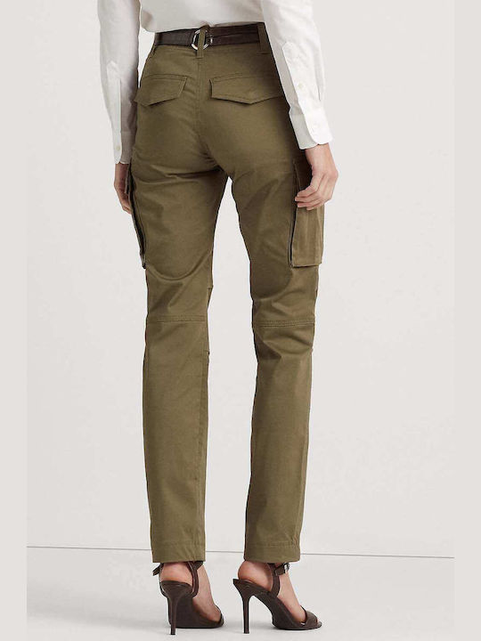 Ralph Lauren Women's Cotton Trousers Khaki