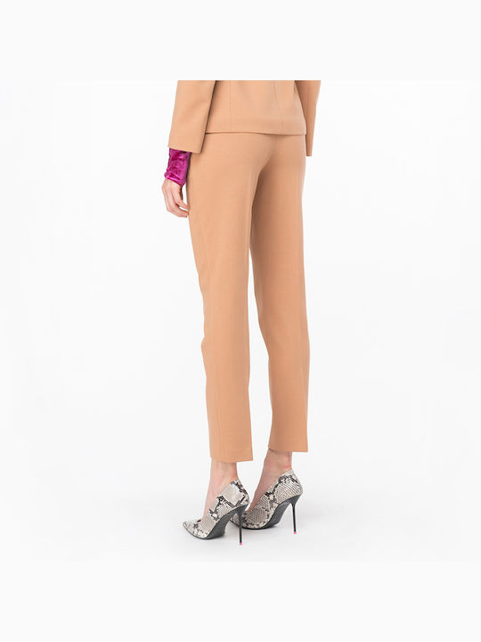 Pinko Bello Women's Fabric Trousers Beige