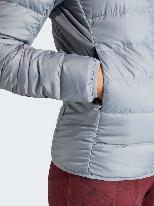 Terrex Multi Women's for Hiking Short Puffer Jacket for Winter with Hood