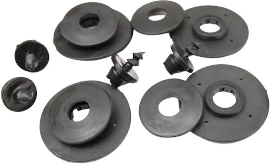 Rezaw Plast Set of Front and Rear Mats 4pcs Tray Type for Toyota Corolla 2001-2007 Black