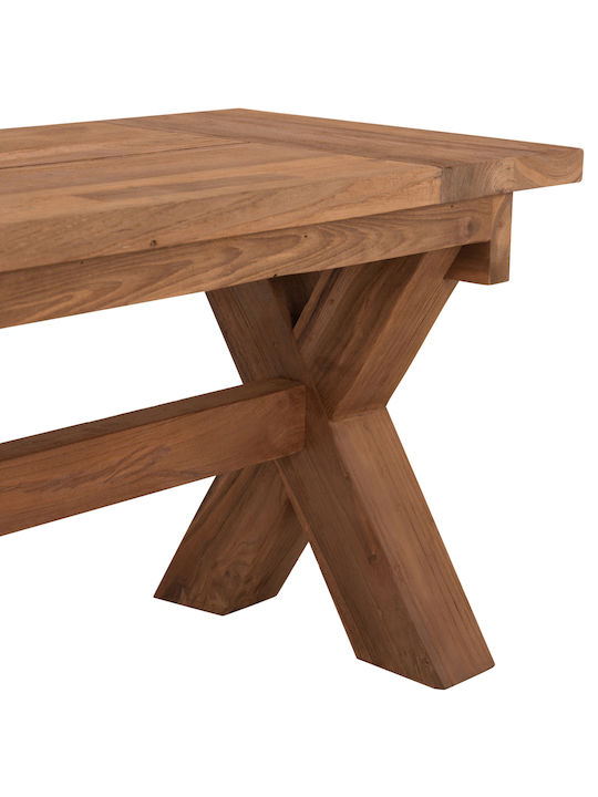 Bench Outdoor Wooden 220x40x45cm