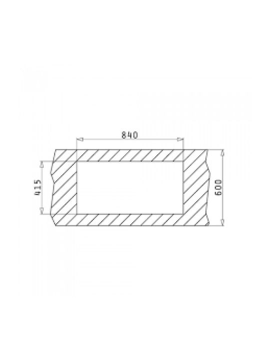 Pyramis ET33 Fork Ένθετος Νεροχύτης Inox Σατινέ Μ86xΠ43.5cm Ασημί