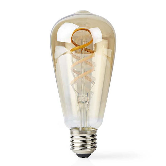 Nedis Смарт крушка LED 4.9W за фасунга E27 и форма ST64 Регулируем бял цвят 360лм Димируем