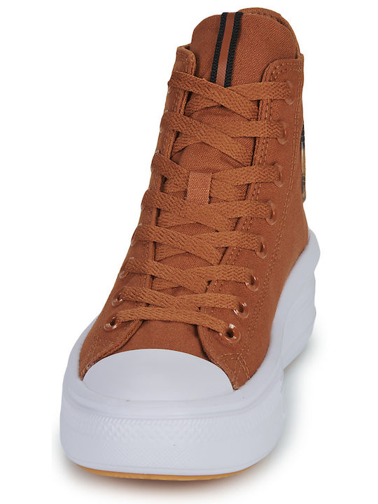 Chuck Taylor All Star Move Високи Тъмен Кафяв / Черен / Бял